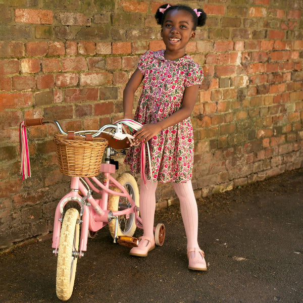 Pink Floral Button-front Dress Rachel Riley US