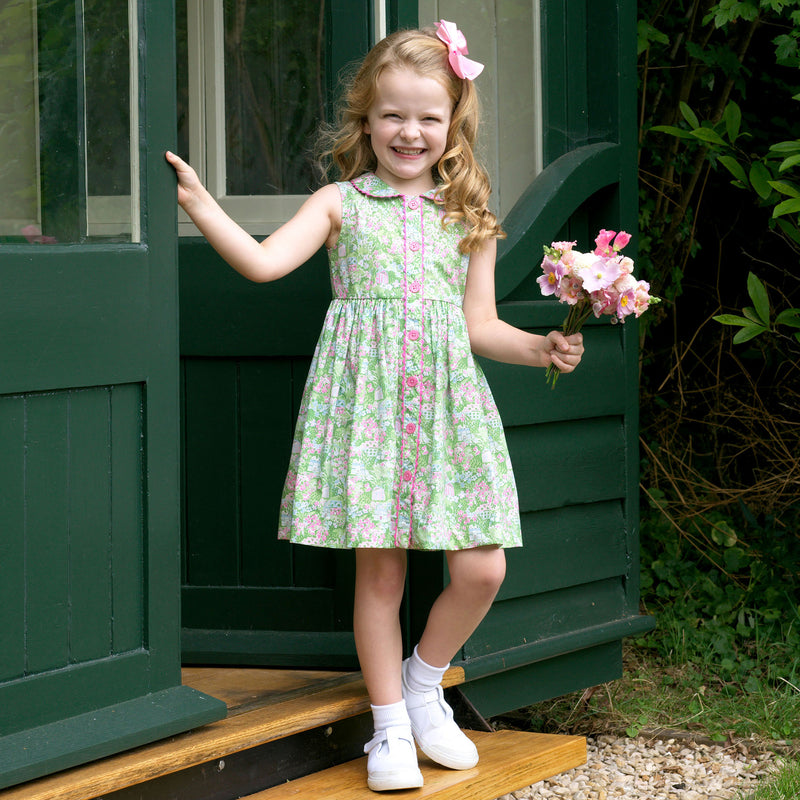 rachel riley green dress Garden Button-Front Dress – Rachel Riley US