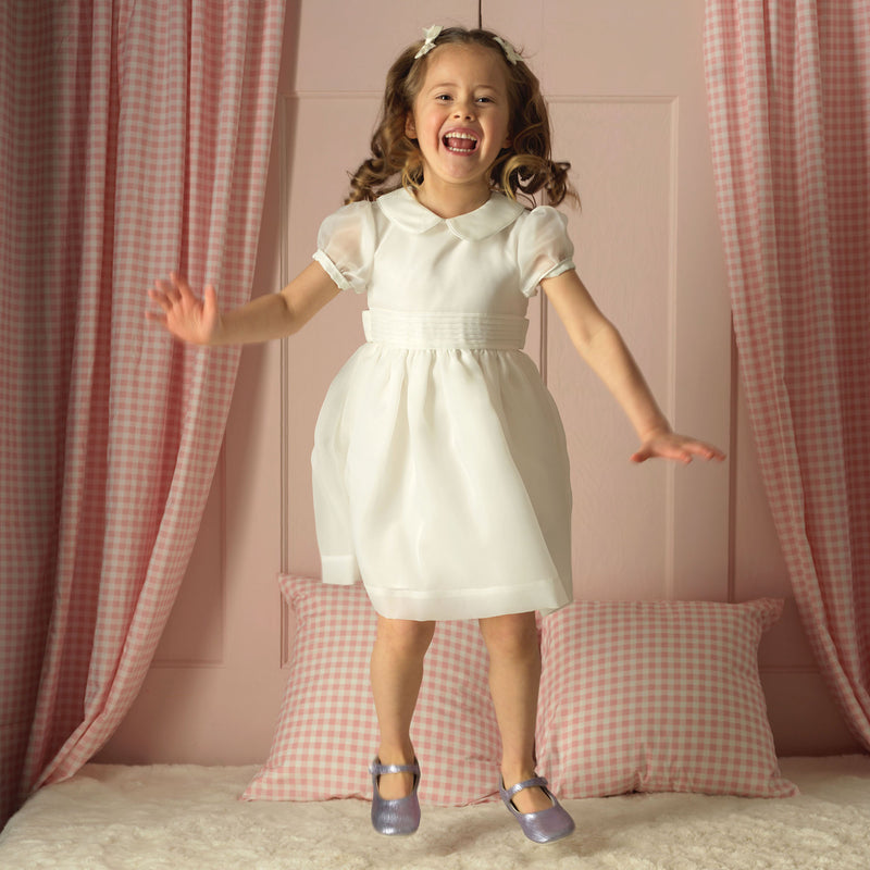 pintuck organza mini dress Philippa Pintuck Mini Dress in Sorbet Haze