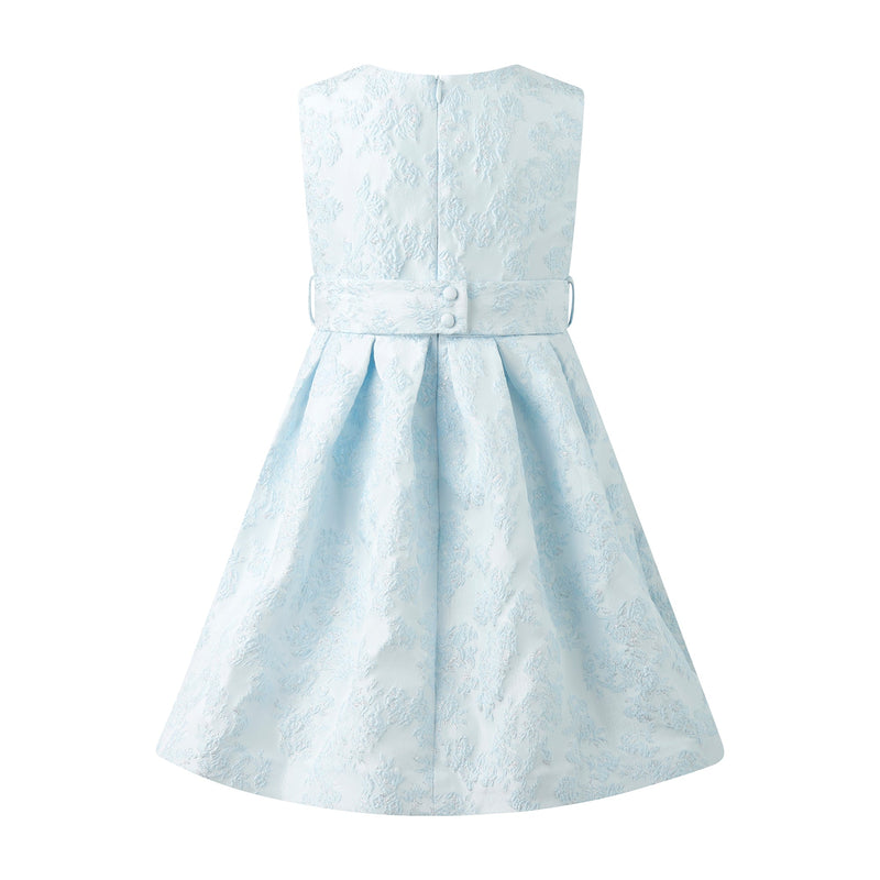 Blue Floral Damask Dress Rachel Riley US