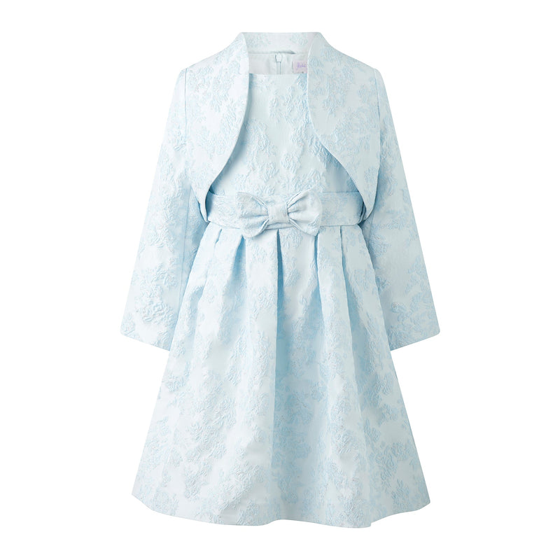 Blue Floral Damask Dress Rachel Riley US