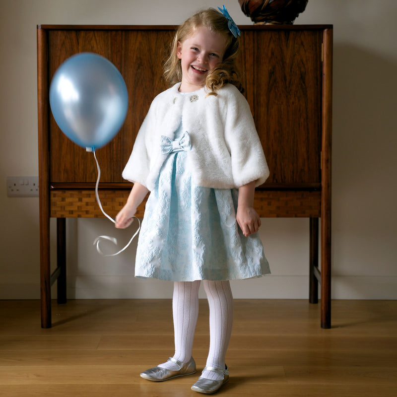 Blue Floral Damask Dress Rachel Riley US