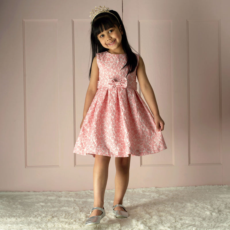 Pink Floral Damask Dress Rachel Riley US