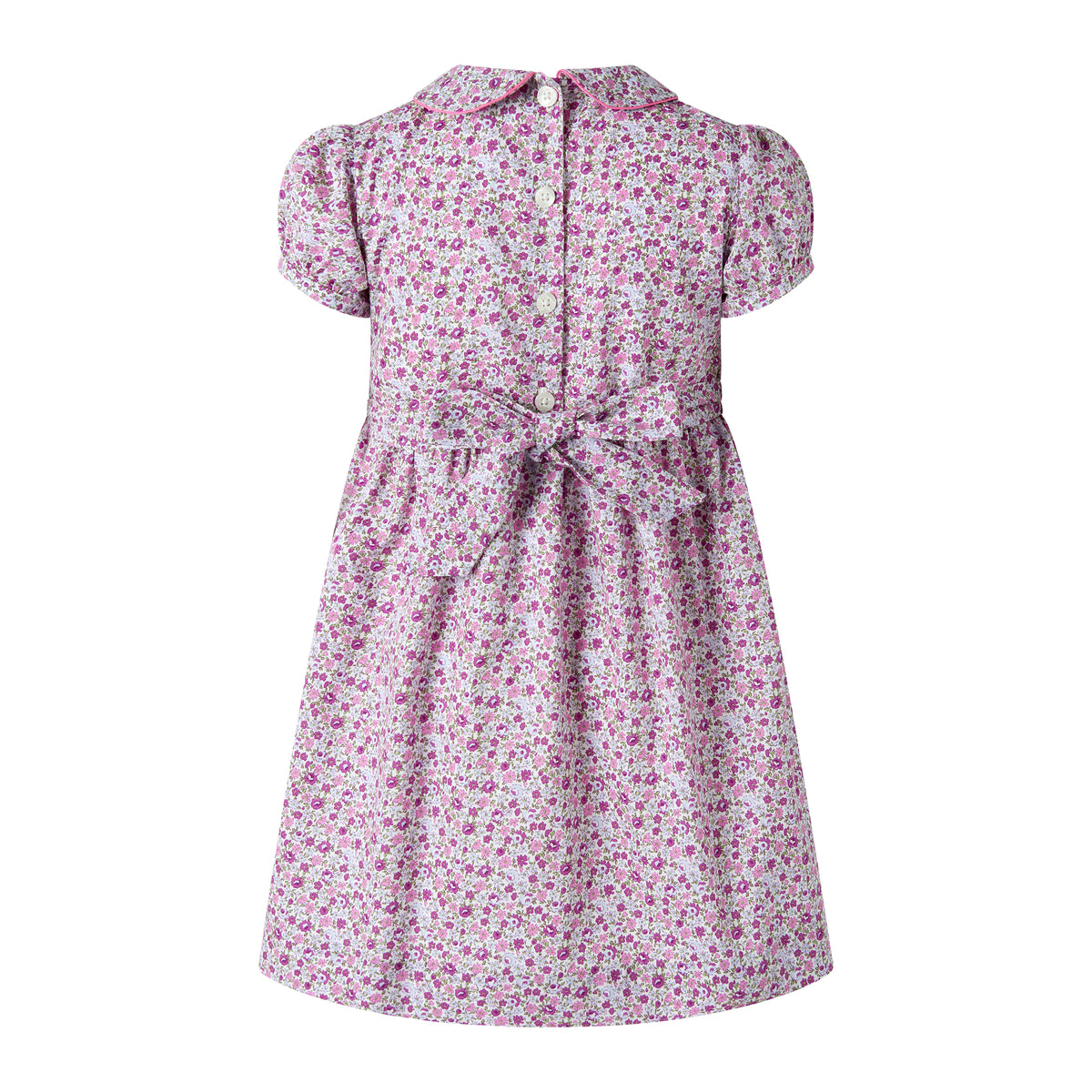 Purple Ditsy Floral Smocked Dress Rachel Riley US