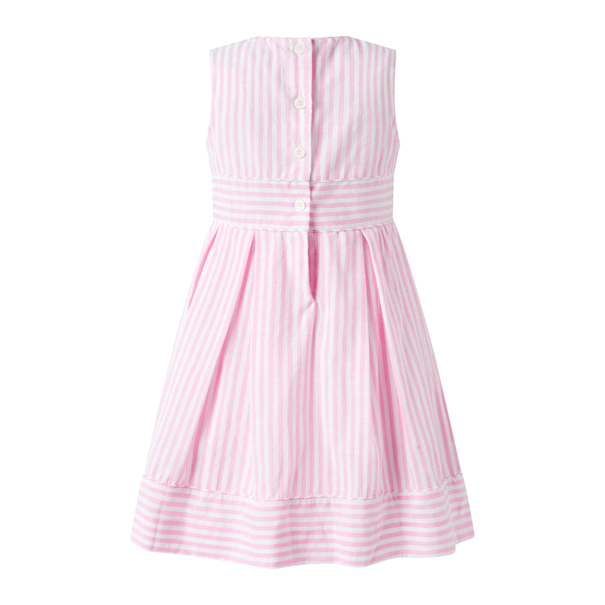 Pastel Oxford Pleated Stripe Dress Rachel Riley US