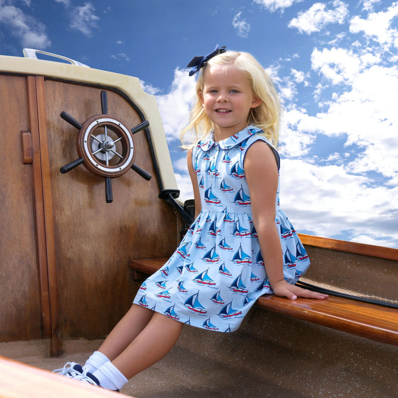 Navy Grosgrain Ribbon Hairbow