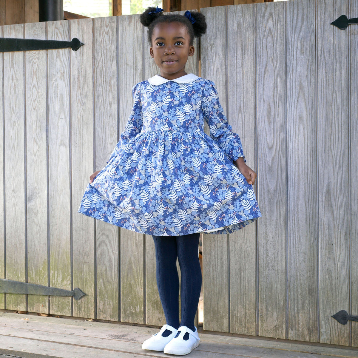 Acorn Leaf Peter Pan Collar Dress Rachel Riley US