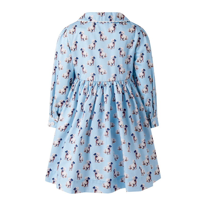 Puppy Button-front Dress Rachel Riley US