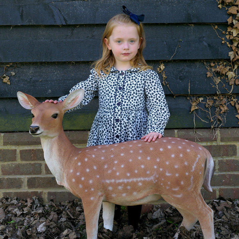 Navy Floral LS Button-front Dress Rachel Riley US