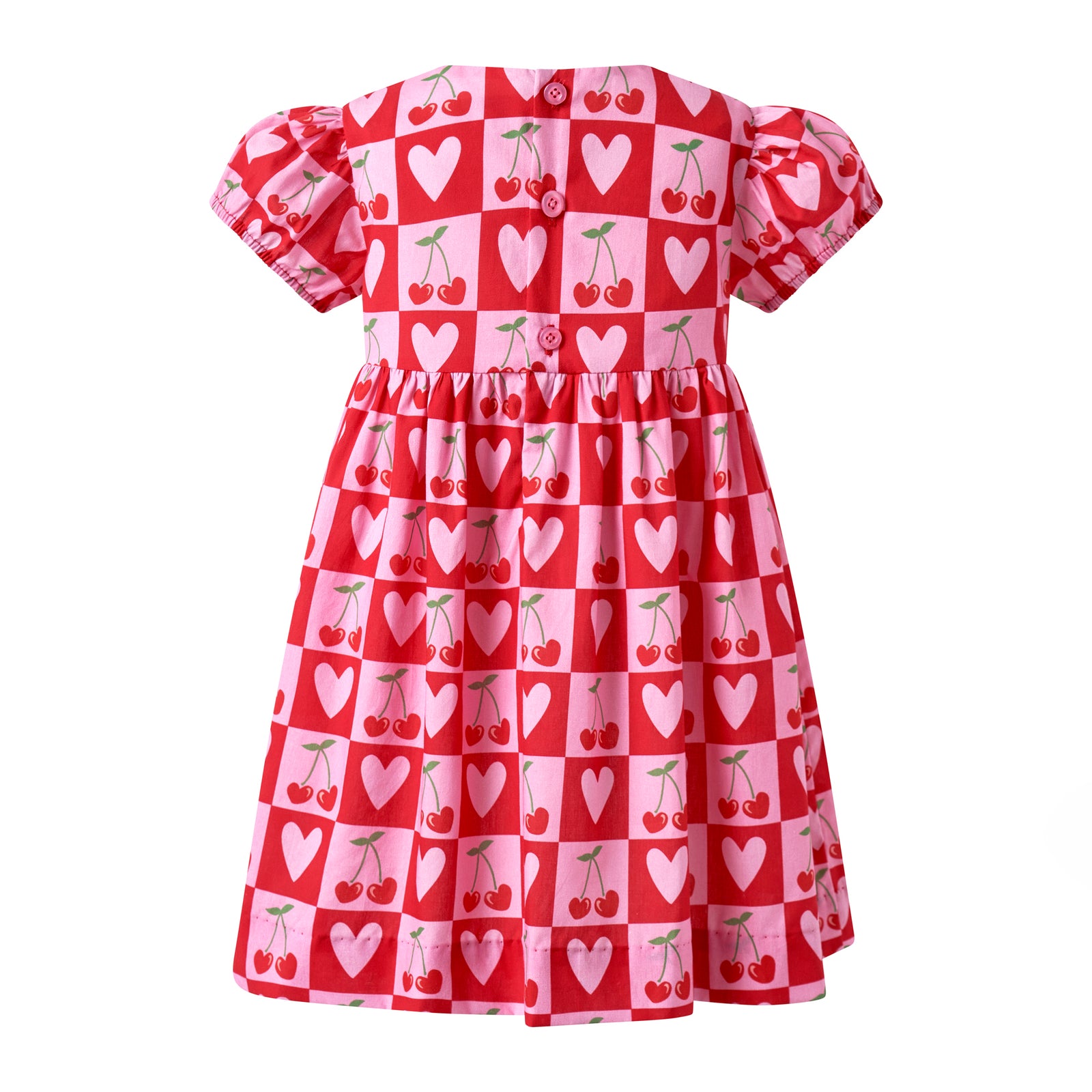 Cherry Heart Bow Dress 6Y