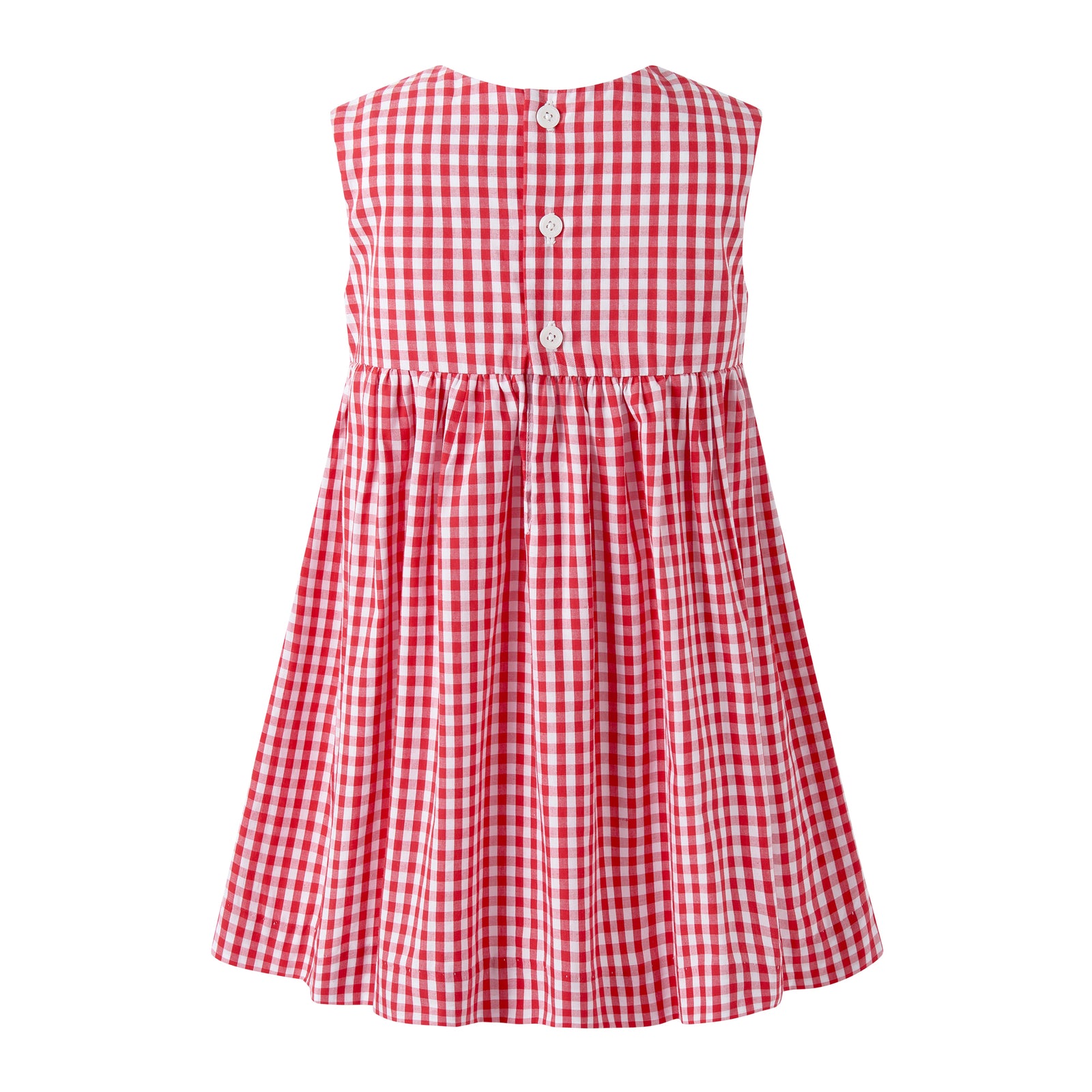 Red Gingham Bow Dress 10y