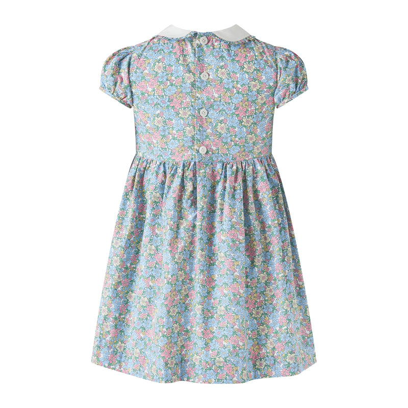 Floral Geometric Smocked Dress Rachel Riley US