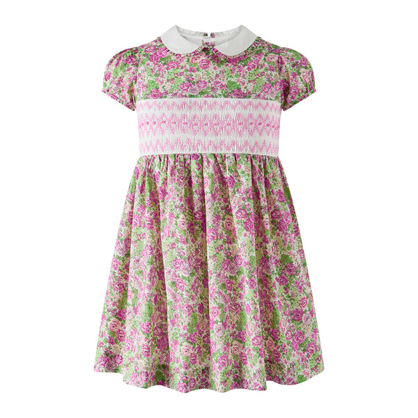 Vintage Rose Smocked Dress