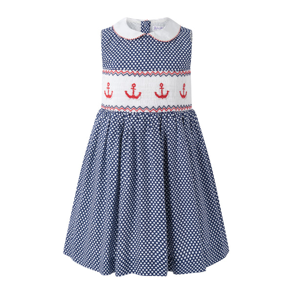 nautical dress Anchor Smocked Dress
