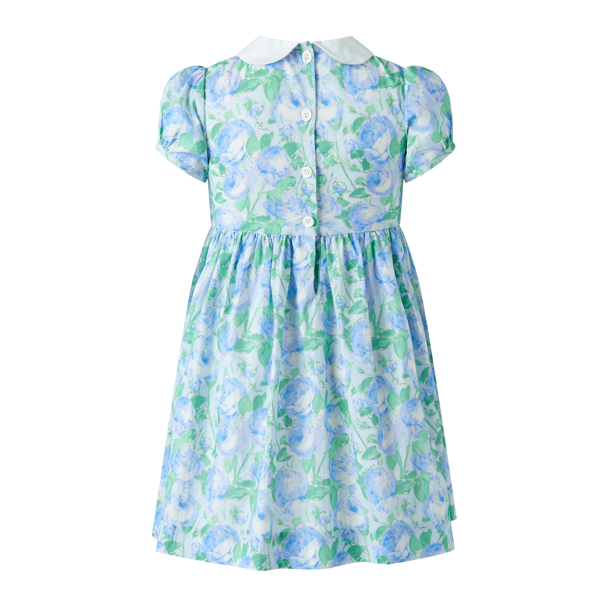 Blue Classic Rose Smocked Dress Rachel Riley US