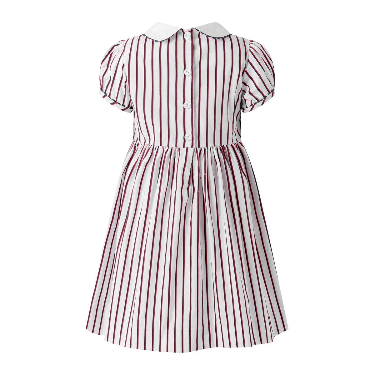 Sailboat Smocked Stripe Dress Rachel Riley US