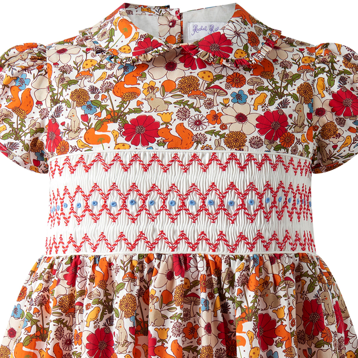 Woodland Floral Smocked Dress Rachel Riley US