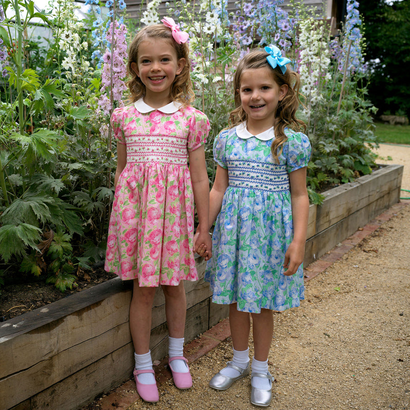 Classic Rose Smocked Dress 10y