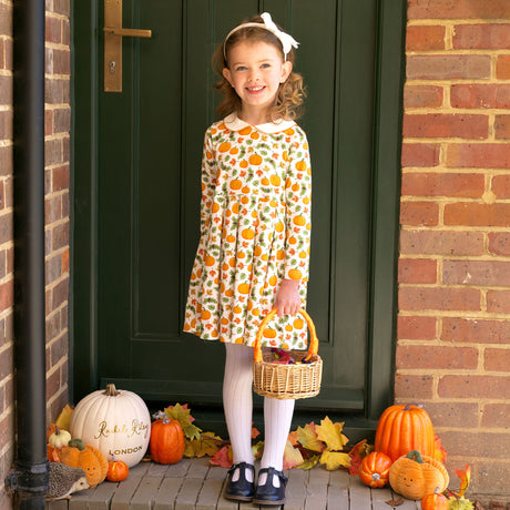 Pumpkin Jersey Dress Rachel Riley US