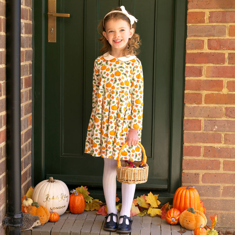 Pumpkin Jersey Dress Rachel Riley US