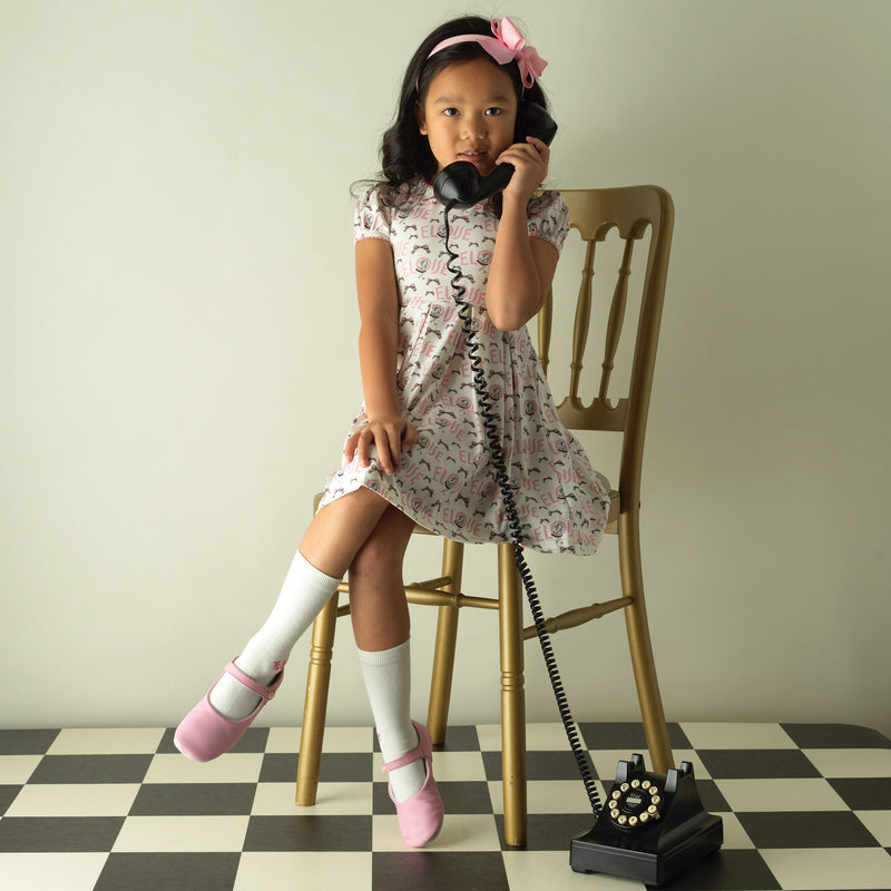 Eloise Bow Jersey Dress