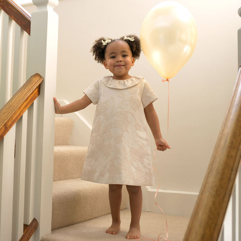 Gold Damask Shift Dress