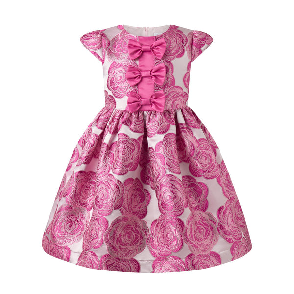 Pink Rose Damask Dress Rachel Riley US