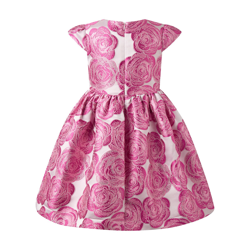 Pink Rose Damask Dress Rachel Riley US