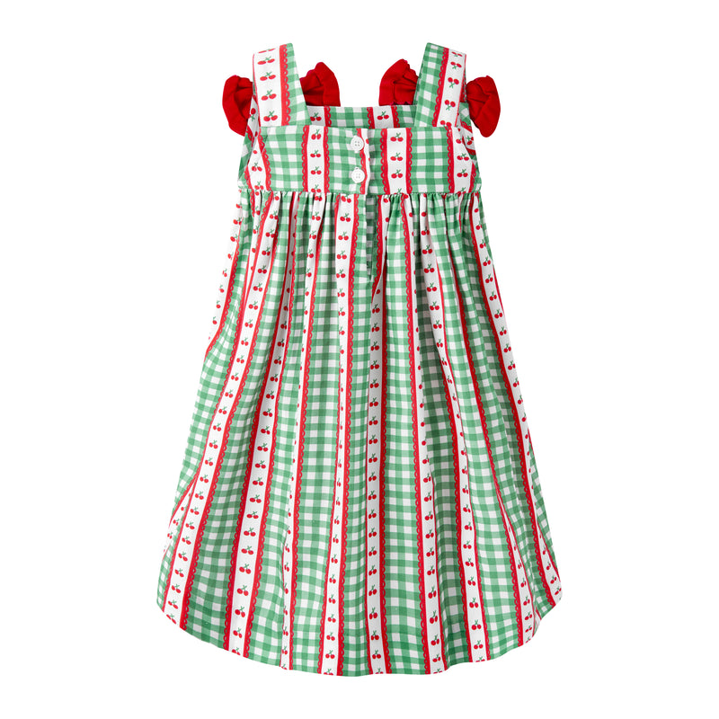 rachel green gingham dress Cherry Sundress 10y / front dress with an Casual Elegant Smart And Size:XXL | ITA 48 | EU 44 | UK 16 | US 12 searchable:evening