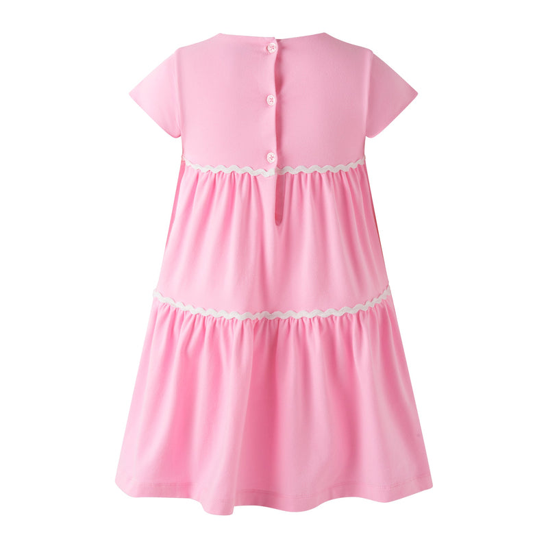 Pink Ric Rac Jersey Dress – Rachel Riley US