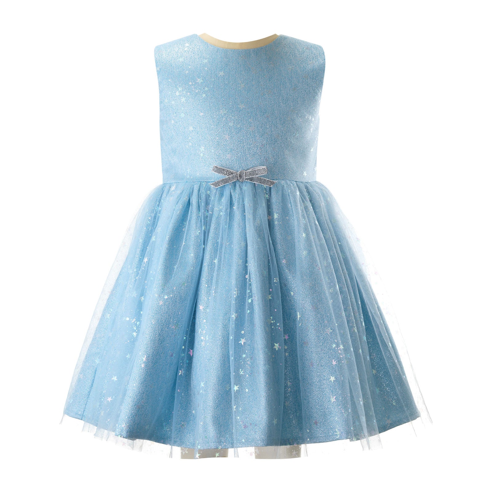 princess polly baby blue dress Cobalt Coast Scuba Puff Sleeve Dress main image 1