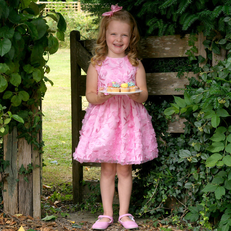 Flutter Rose Party Dress 10y Flutter Rose Party Dress 10y