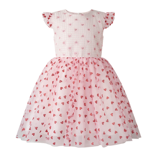 Heart Damask Tulle Dress