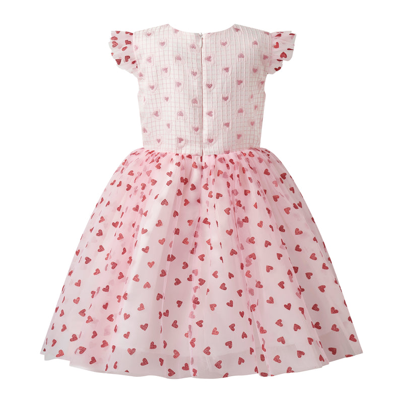Heart Damask Tulle Dress