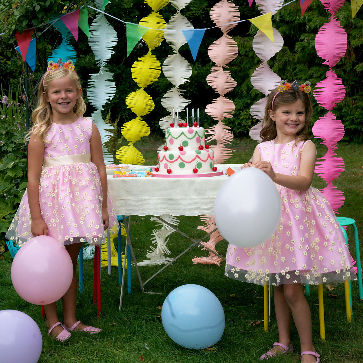 3D Daisy Tulle Party Dress Rachel Riley US