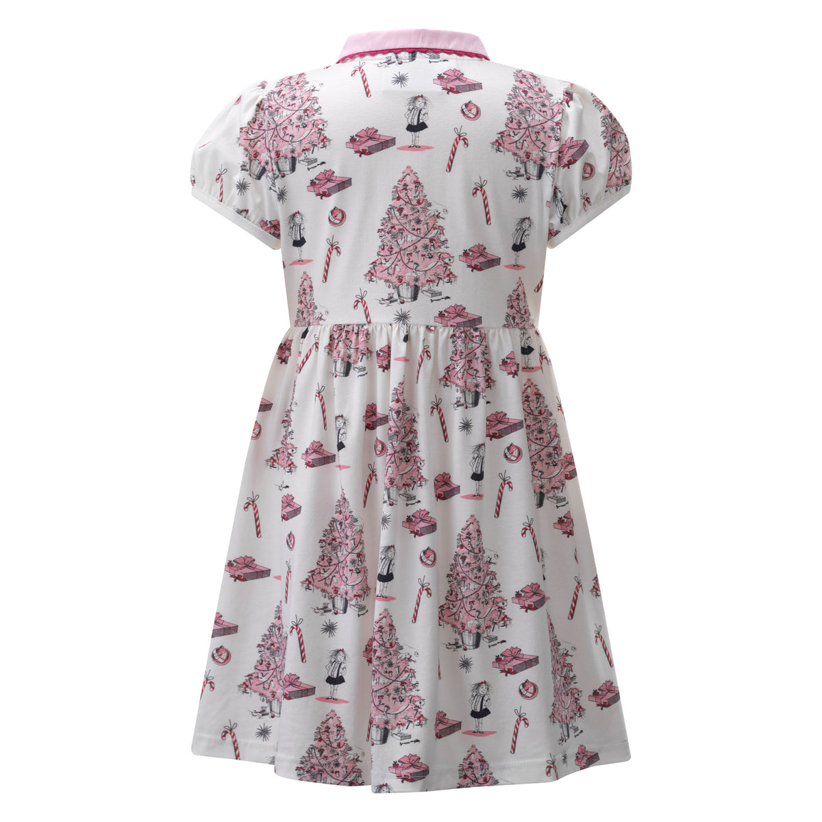 Eloise Christmas Tree Button-Front Dress Rachel Riley US