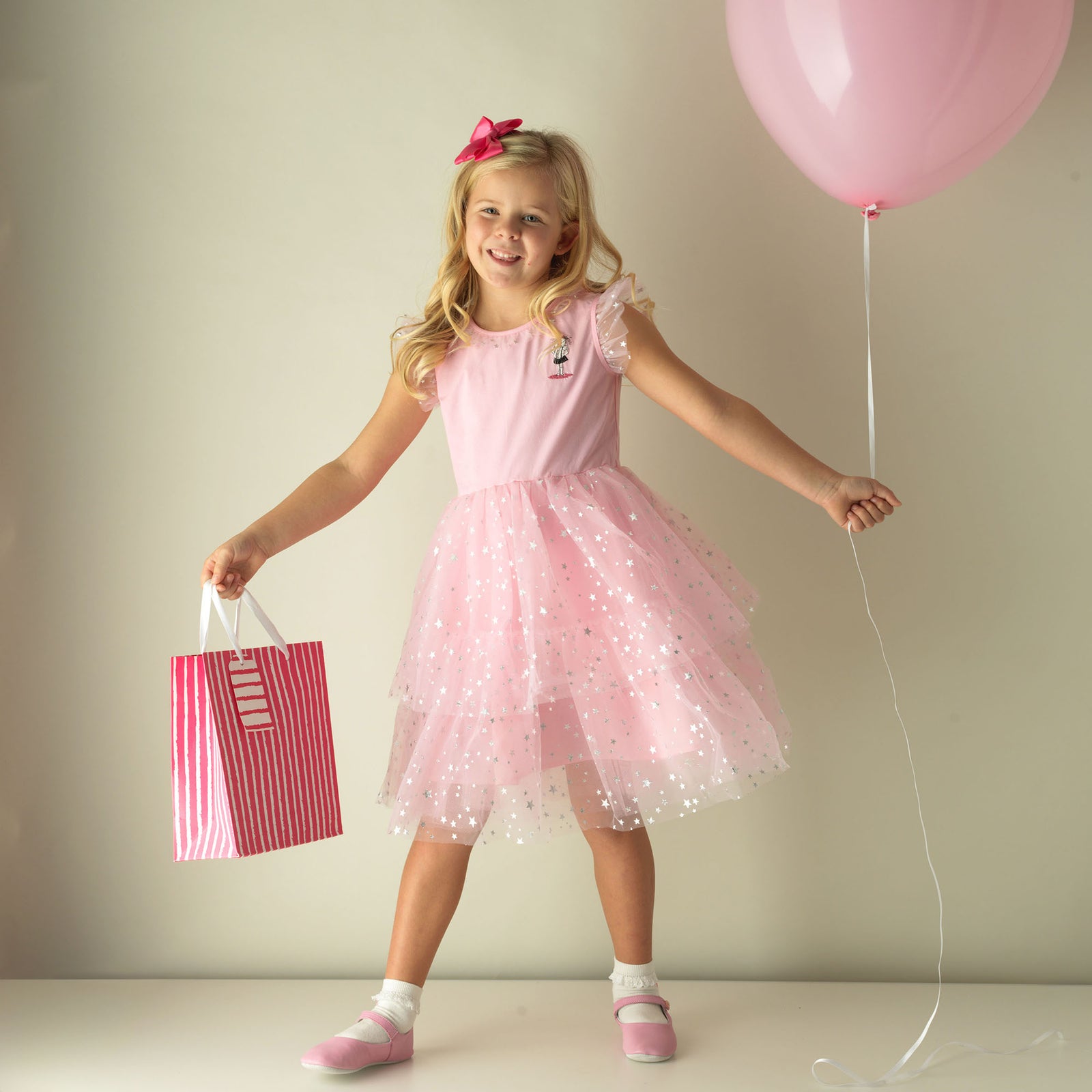 Baby Girl Butterfly Dress Flutter Sleeve Princess Tulle