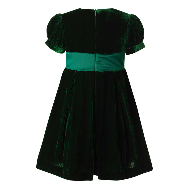 Crushed Velvet Bow Dress 4y Crushed Velvet Bow Dress 4y