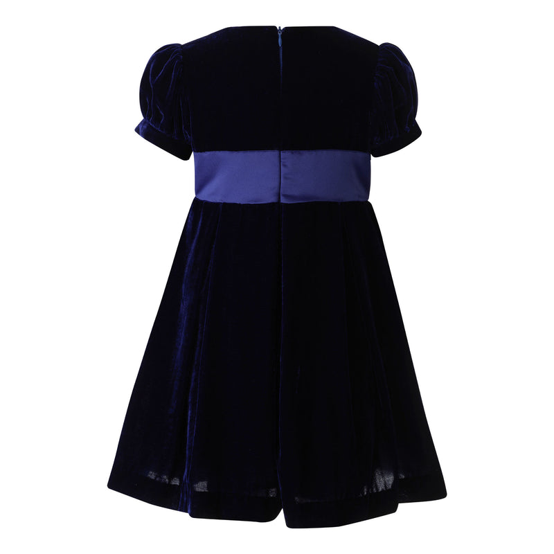 Crushed Velvet Bow Dress 14y Crushed Velvet Bow Dress 14y