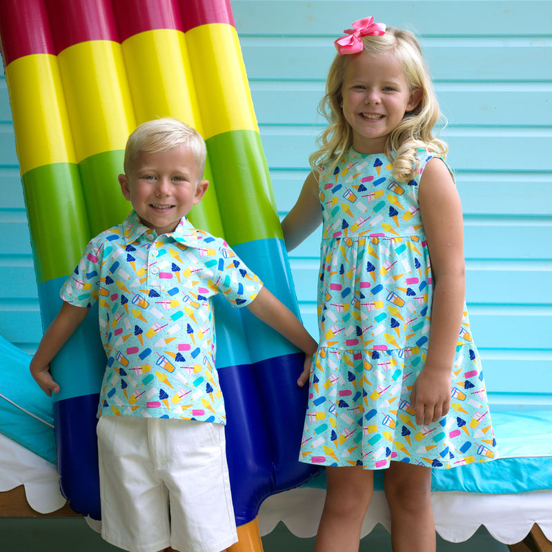 white christmas dresses Ice Cream Jersey Dress