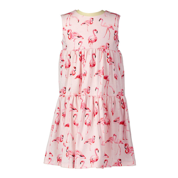 Flamingo Tiered Jersey Dress