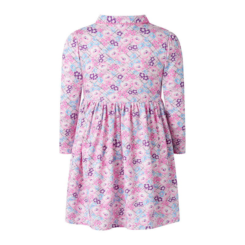 Floral Check Jersey Dress Rachel Riley US