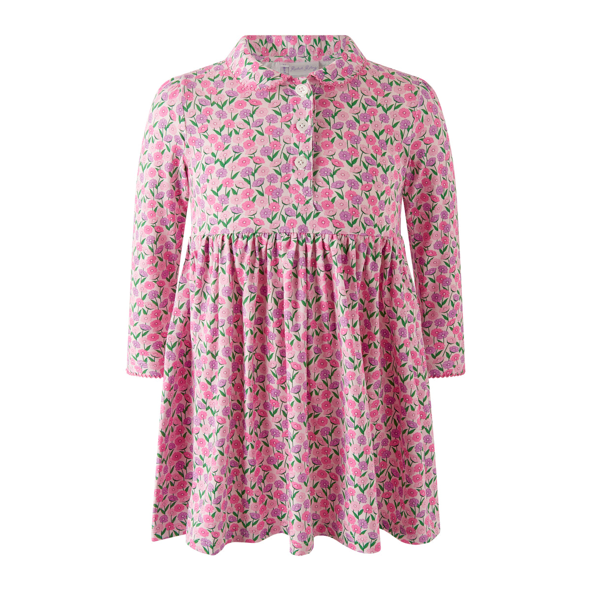 Pink Daisy Jersey Dress Rachel Riley US