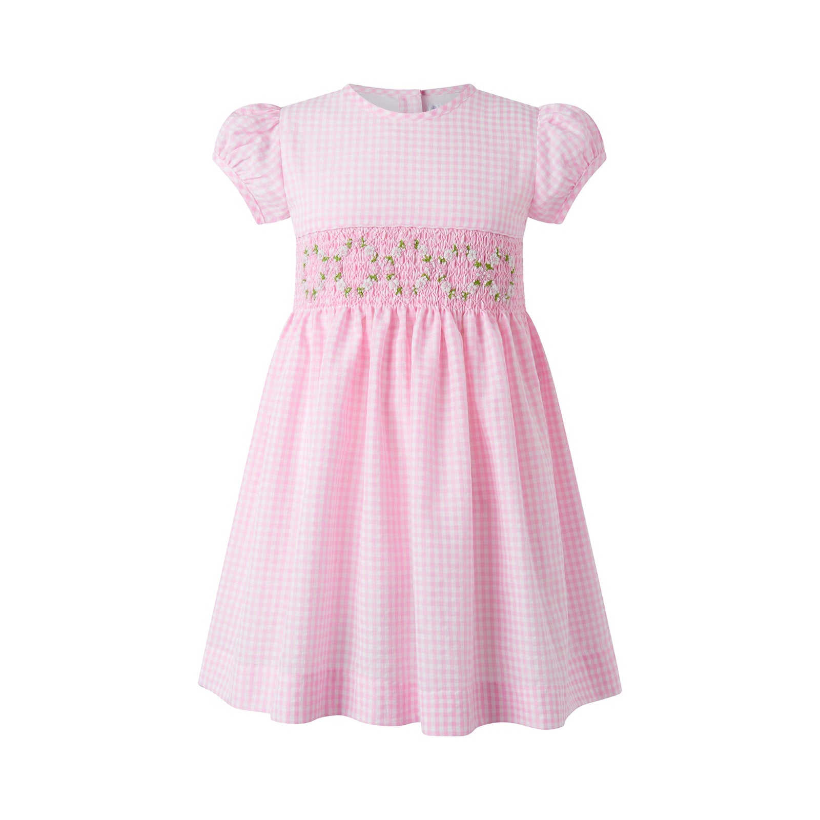 girls gingham dress Gingham Smocked Dress