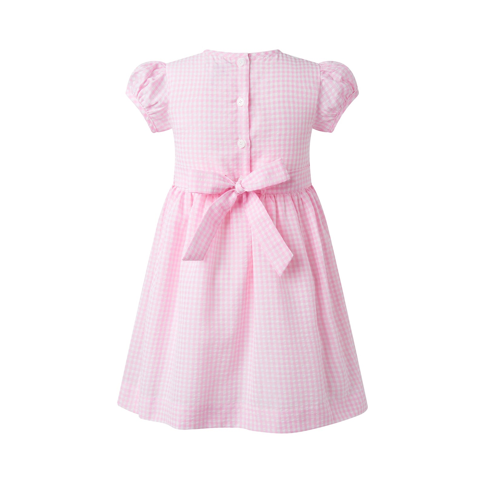 pink gingham smock dress Tulip Pink Gingham Smocked Dress