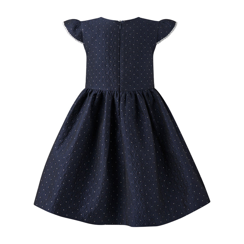 Dot Damask Dress Rachel Riley US