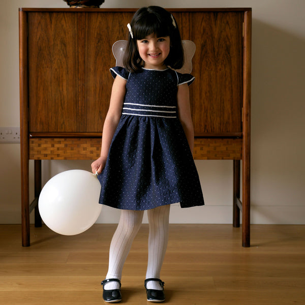 Dot Damask Dress Rachel Riley US