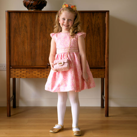 Pink Floral Damask Dress Rachel Riley US