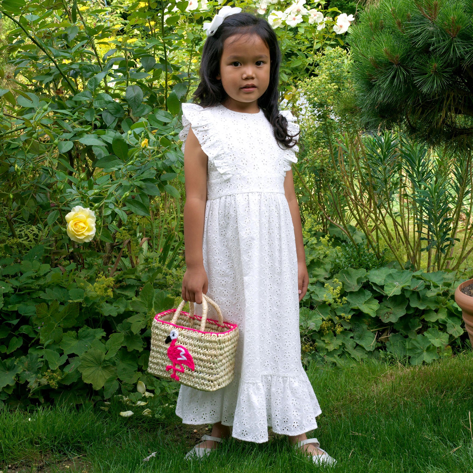 Eyelet Maxi Dress – Rachel Riley US - Main Image