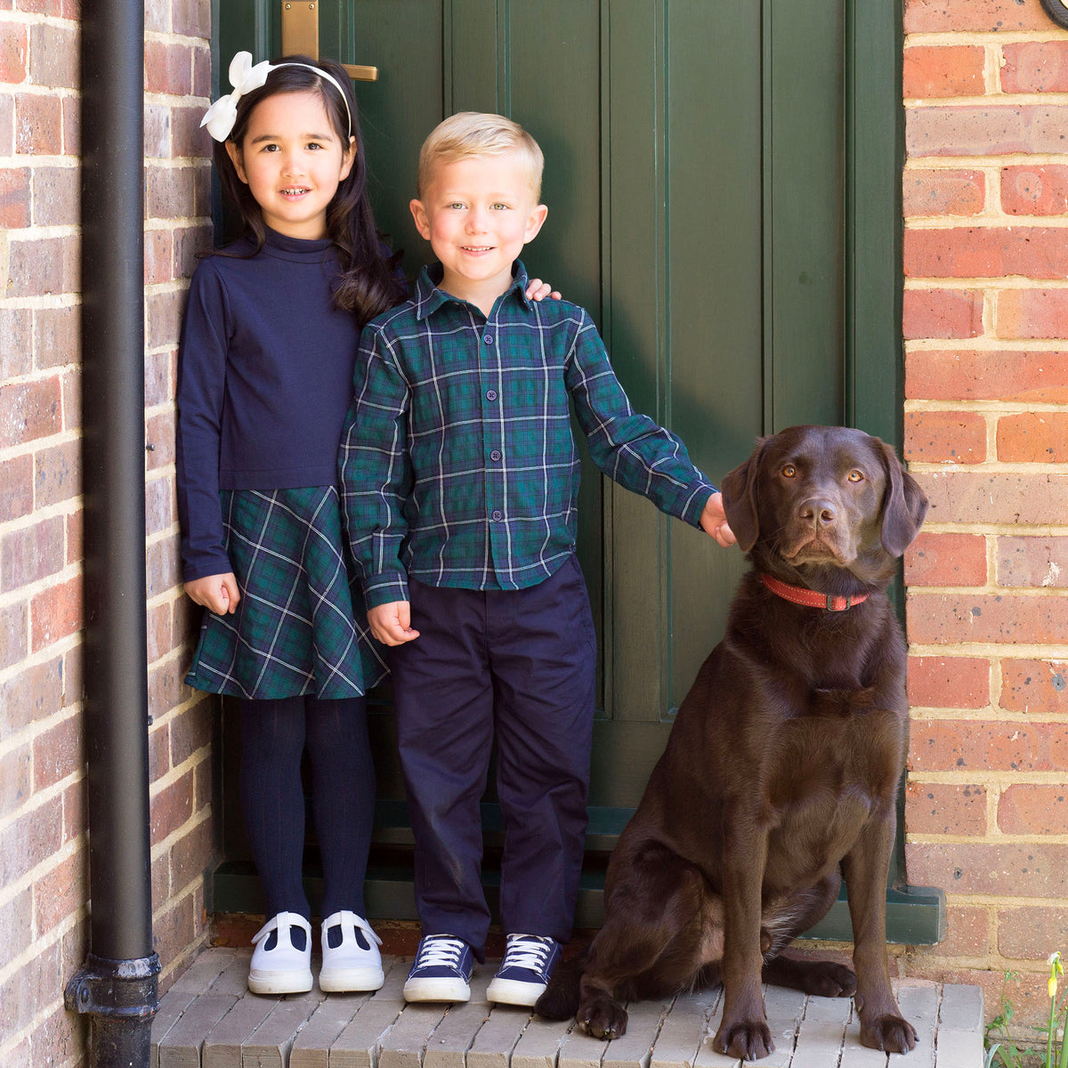 Tartan Turtle Neck Dress Rachel Riley US